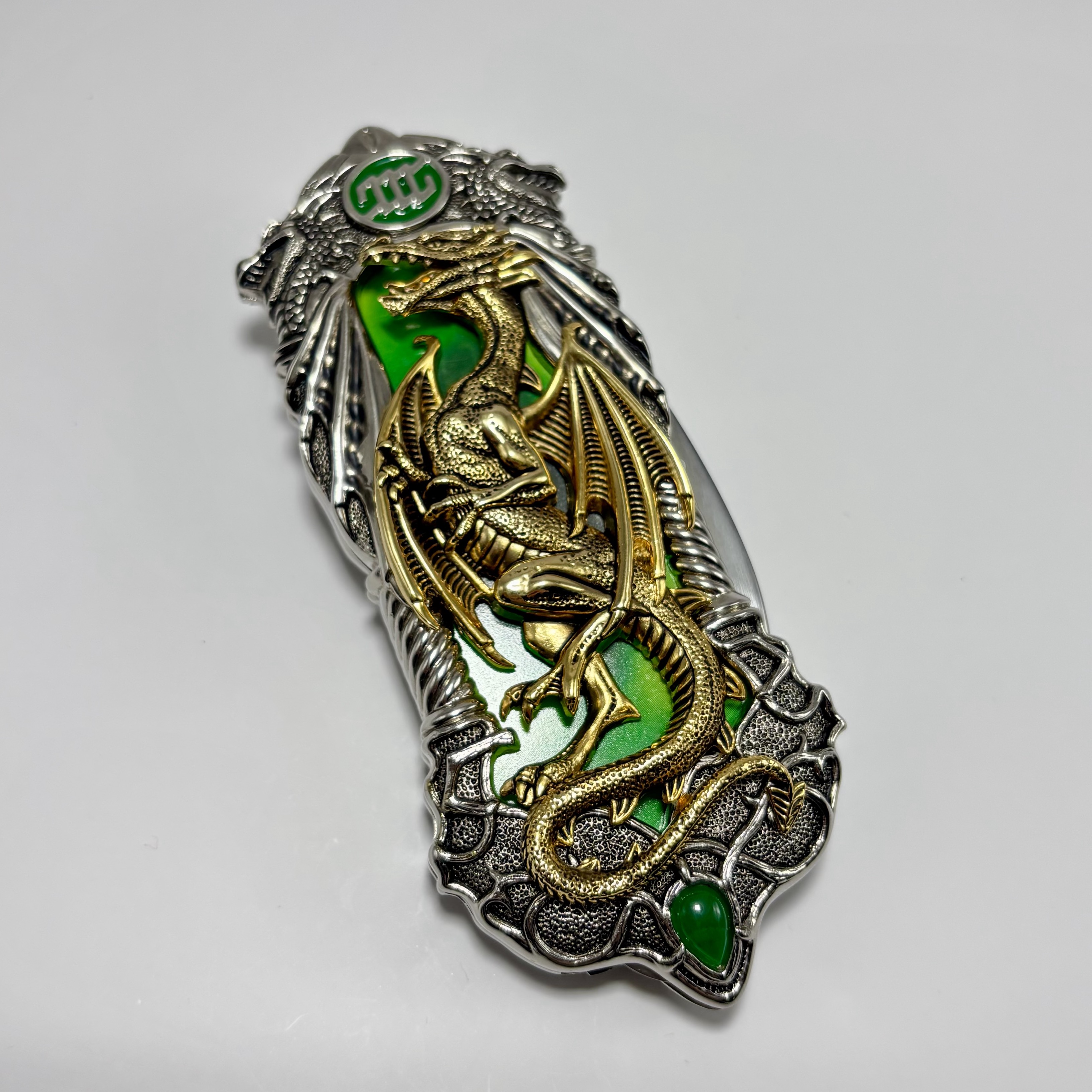 Fantasy Knife - Green Dragon
